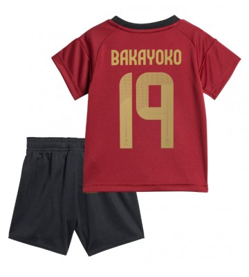 Belgien Johan Bakayoko #19 Hemmatröja Barn EM 2024 Kortärmad (+ Korta byxor)